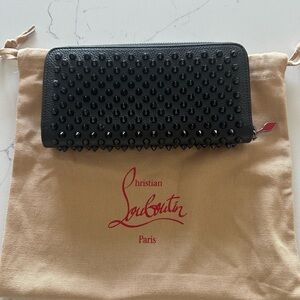 Christian Louboutin Black Spiked Wallet-Excellent Condition.- last day 3/20